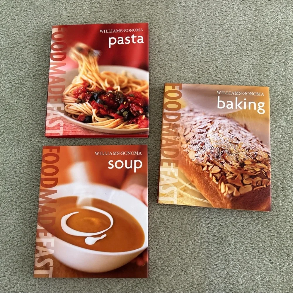 Williams Sonoma Food Made Fast Cookbook Pasta, Soup, Baking Hardcover Books